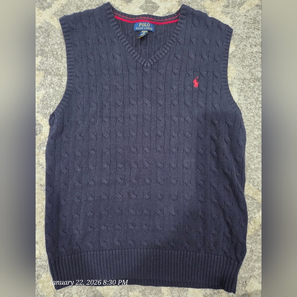 Polo Ralph Lauren Other - Polo by Ralph Lauren Dark Blue V-Neck Sweater Vest